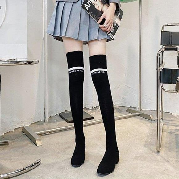René Striped Sock Boots - Picture 1 of 10